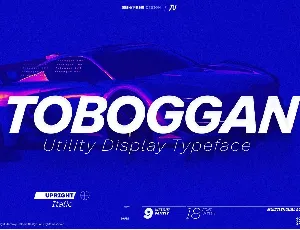 Toboggan font