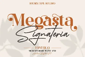 Megasta Signateria font