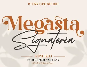 Megasta Signateria font
