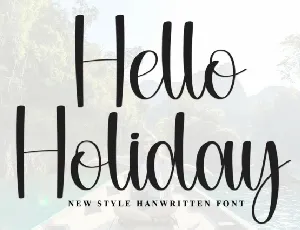 Happy Holiday Typeface font