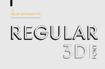 MD Grotesque 3D Family font