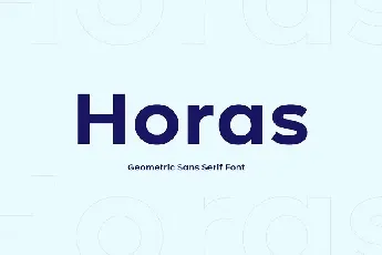 Horas Family font