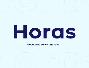 Horas Family font