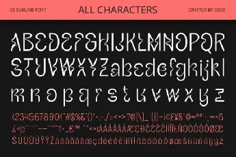 CS Sublime font