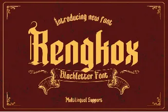 Rengkox font