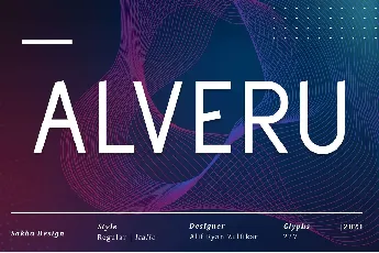 Alveru font