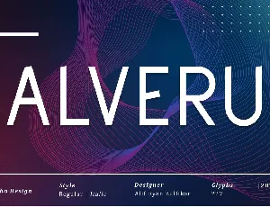 Alveru font