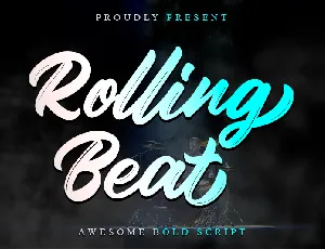 Rolling Beat_Personal Use font