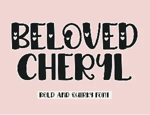 Beloved Cheryl - Personal Use font