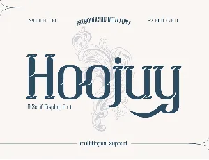 Hoojuy trial font