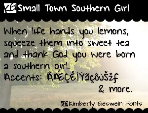KG Small Town Southern Girl font