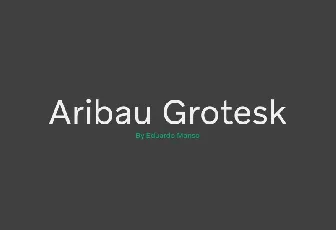 Aribau Grotesk Family font