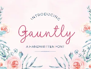 Gauntly font