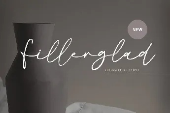 Fillerglad font