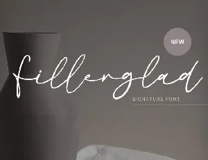 Fillerglad font