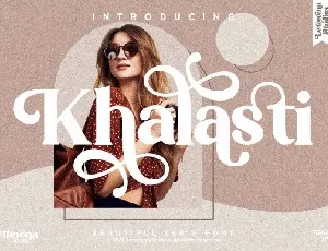 Khalasti Serif font