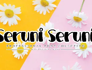 Seruni Seruni Display font