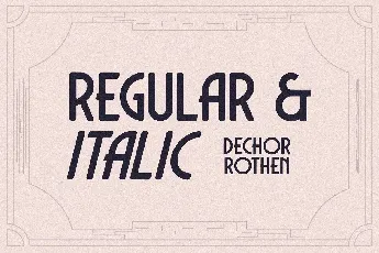 Dechor Rothen font