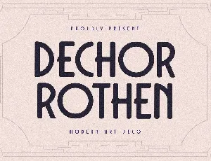 Dechor Rothen font