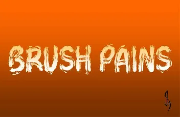 Brush Pains Free Download font