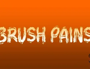 Brush Pains Free Download font