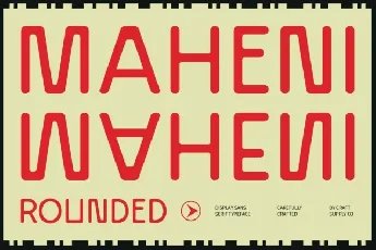 Maheni Rounded font