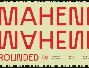 Maheni Rounded font