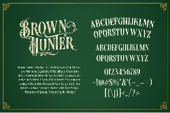 Brown Hunter font