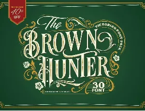 Brown Hunter font