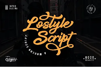 Lostyle Script font