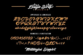 Lostyle Script font