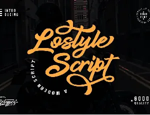 Lostyle Script font