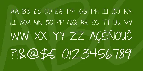 Janda Capslock font