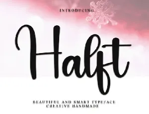 Halft Typeface font