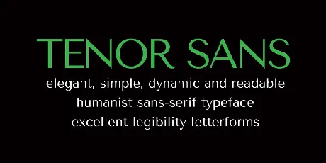 Tenor Sans font