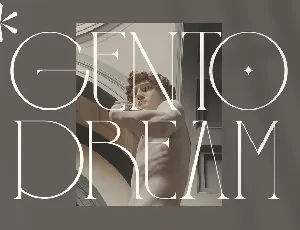 GENTO DREAM Serif font