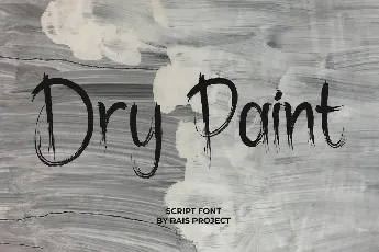 Dry Paint font