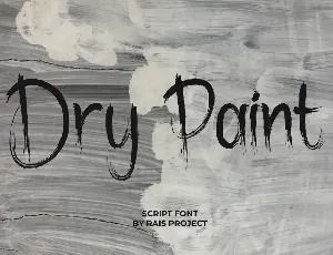 Dry Paint font