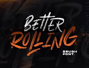 Better Rolling Brush font