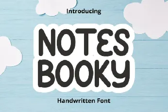 Notes Booky Display font