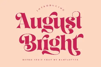 August Bright font