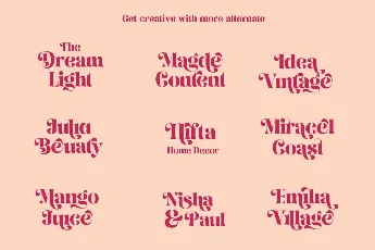 August Bright font
