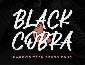 BLACK COBRA font
