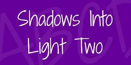 Shadows Into Light Two font