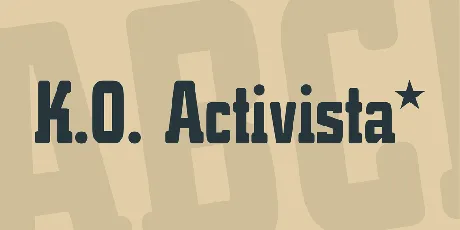 K.O. Activista* font