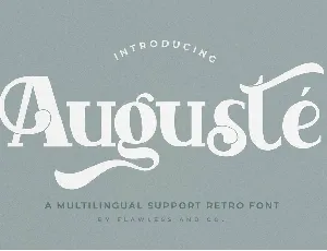 Auguste font