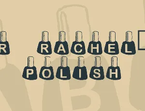 KR Rachel's Polish font