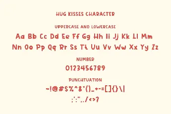 Hug Kisses font