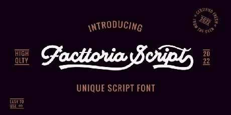 Facttoria Script font