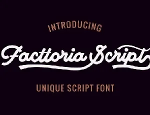 Facttoria Script font